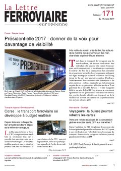 À lire dans La Lettre ferroviaire 171 À lire dans La Lettre ferroviaire 171