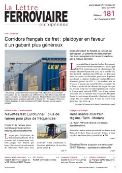 À lire dans La Lettre ferroviaire 181 À lire dans La Lettre ferroviaire 181