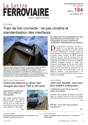 La Lettre ferroviaire n°184 La Lettre ferroviaire n°184