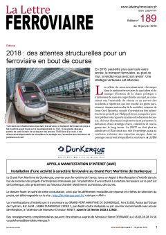 À lire dans La Lettre ferroviaire 189