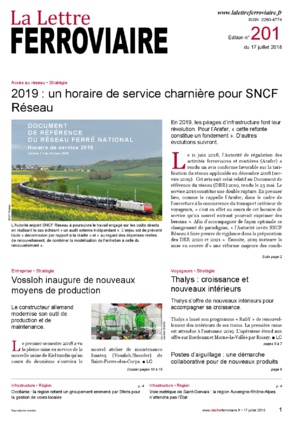 À lire dans La Lettre ferroviaire 201