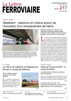 La Lettre ferroviaire n°217 La Lettre ferroviaire n°217