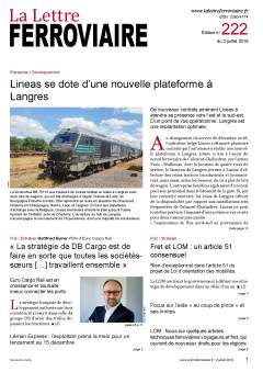 À lire dans La Lettre ferroviaire 222