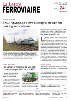 La Lettre ferroviaire n°241 La Lettre ferroviaire n°241