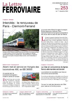 La Lettre ferroviaire n°253 La Lettre ferroviaire n°253