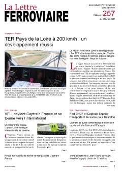 La Lettre ferroviaire n°257 La Lettre ferroviaire n°257