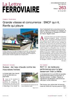 À lire dans La Lettre ferroviaire 263 À lire dans La Lettre ferroviaire 263