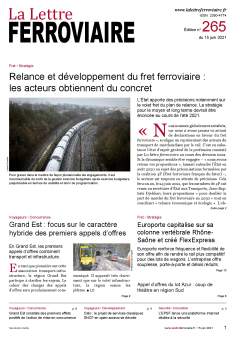 La Lettre ferroviaire n°265 La Lettre ferroviaire n°265