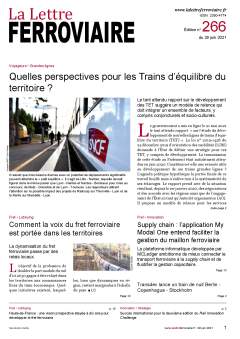 À lire dans La Lettre ferroviaire 266 À lire dans La Lettre ferroviaire 266