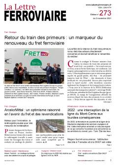 À lire dans La Lettre ferroviaire 273 À lire dans La Lettre ferroviaire 273