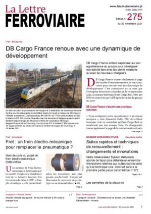 À lire dans La Lettre ferroviaire 275 À lire dans La Lettre ferroviaire 275