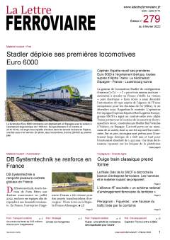 À lire dans La Lettre ferroviaire 279 À lire dans La Lettre ferroviaire 279