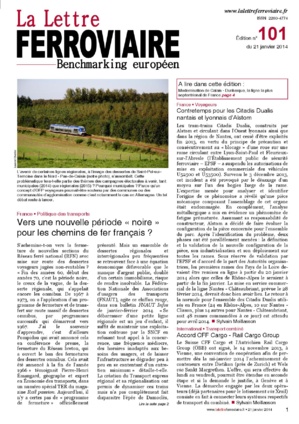 A lire dans La Lettre ferroviaire 101 A lire dans La Lettre ferroviaire 101