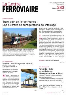 La Lettre ferroviaire n°283 La Lettre ferroviaire n°283