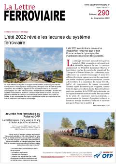 La Lettre ferroviaire n°290 La Lettre ferroviaire n°290