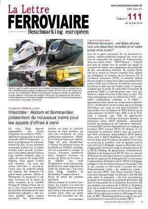 A lire dans La Lettre ferroviaire 111