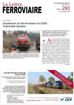 À lire dans La Lettre ferroviaire 293 À lire dans La Lettre ferroviaire 293