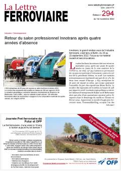 La Lettre ferroviaire n°294 La Lettre ferroviaire n°294