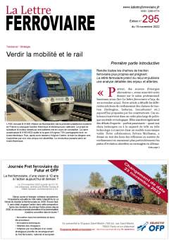 À lire dans La Lettre ferroviaire 295 À lire dans La Lettre ferroviaire 295