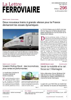À lire dans La Lettre ferroviaire 296 À lire dans La Lettre ferroviaire 296