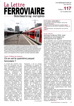 À lire dans La Lettre ferroviaire 117 À lire dans La Lettre ferroviaire 117