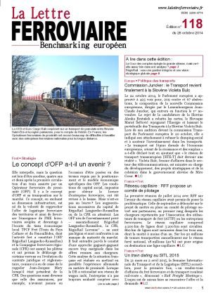 La Lettre ferroviaire n°118