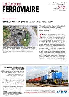 À lire dans La Lettre ferroviaire 312 À lire dans La Lettre ferroviaire 312