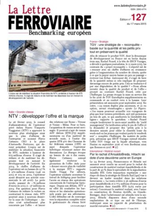 À lire dans La Lettre ferroviaire 127 À lire dans La Lettre ferroviaire 127