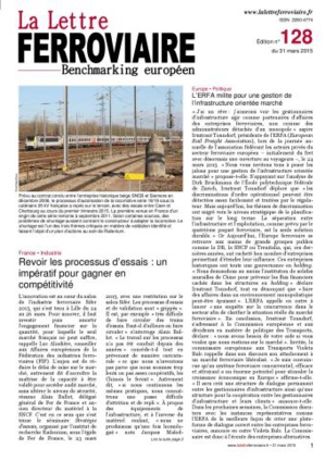 La Lettre ferroviaire n°128 La Lettre ferroviaire n°128