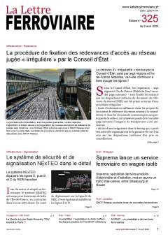 À lire dans La Lettre ferroviaire 325