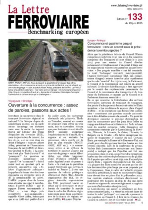 La Lettre ferroviaire n°133 La Lettre ferroviaire n°133