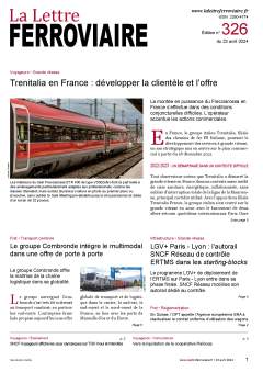 La Lettre ferroviaire 326 La Lettre ferroviaire 326