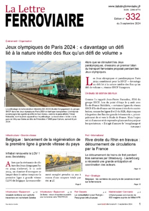 À lire dans La Lettre ferroviaire 332 À lire dans La Lettre ferroviaire 332