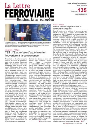 À lire dans La Lettre ferroviaire 135 À lire dans La Lettre ferroviaire 135