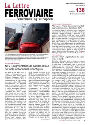 La Lettre ferroviaire n°138 La Lettre ferroviaire n°138