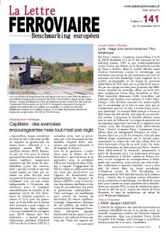 À lire dans La Lettre ferroviaire 141 À lire dans La Lettre ferroviaire 141