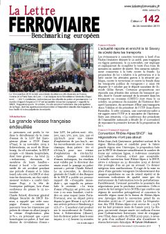 À lire dans La Lettre ferroviaire 142 À lire dans La Lettre ferroviaire 142