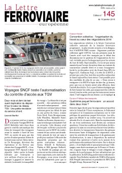 La Lettre ferroviaire n°145 La Lettre ferroviaire n°145