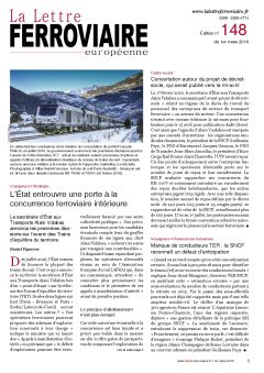 La Lettre ferroviaire n°148 La Lettre ferroviaire n°148