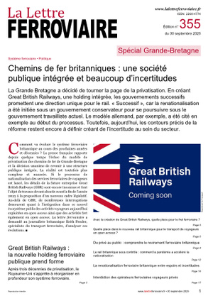 À lire dans La Lettre ferroviaire 355