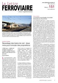 La Lettre ferroviaire n°151 La Lettre ferroviaire n°151