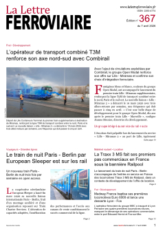 À lire dans La Lettre ferroviaire 367