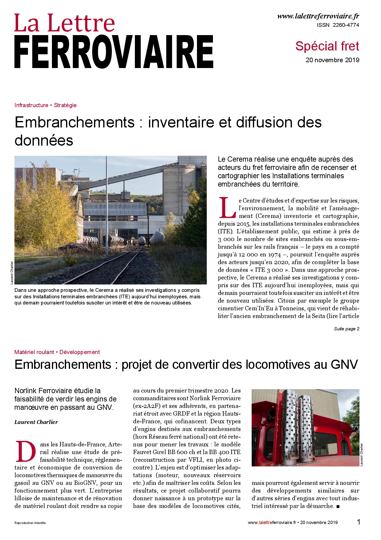 Spécial fret ferroviaire - Journée OFP du 20 novembre 2019