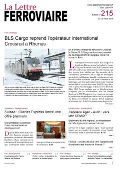La Lettre ferroviaire n°215 La Lettre ferroviaire n°215