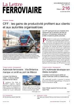 La Lettre ferroviaire n°216 La Lettre ferroviaire n°216