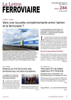 À lire dans La Lettre ferroviaire 244 À lire dans La Lettre ferroviaire 244