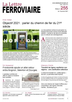À lire dans La Lettre ferroviaire 255 À lire dans La Lettre ferroviaire 255