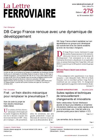 La Lettre ferroviaire n°275