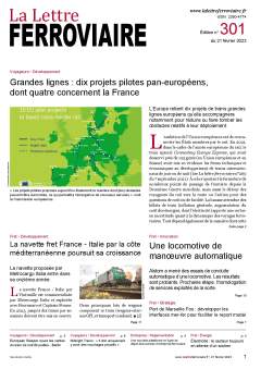 À lire dans La Lettre ferroviaire 301 À lire dans La Lettre ferroviaire 301