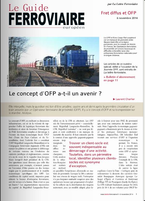 Spécial OFP - 6 novembre 2014